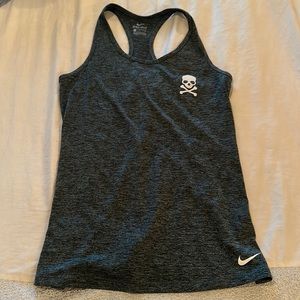 Nike heathered navy soulcycle top